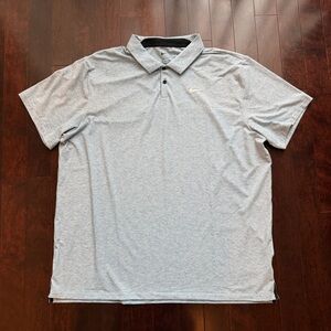 Nike Tour Men's Heathered Dri-Fit Golf Polo Shirt Size XXL Light Blue